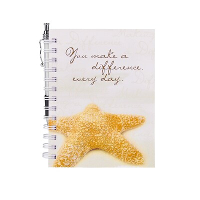 Baudville® Hardcover Journal W/ Pen, Starfish: Making a Difference