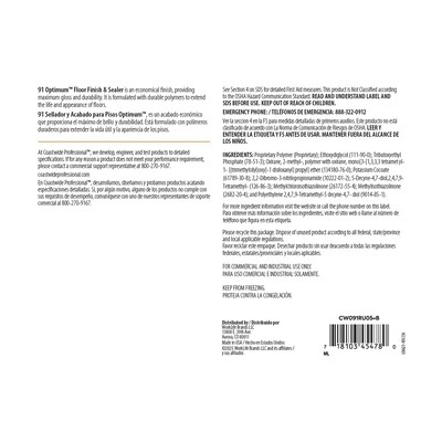 Coastwide Professional™ Optimum™ Floor Finish, 5 gal./18.9L (CW568005-A)