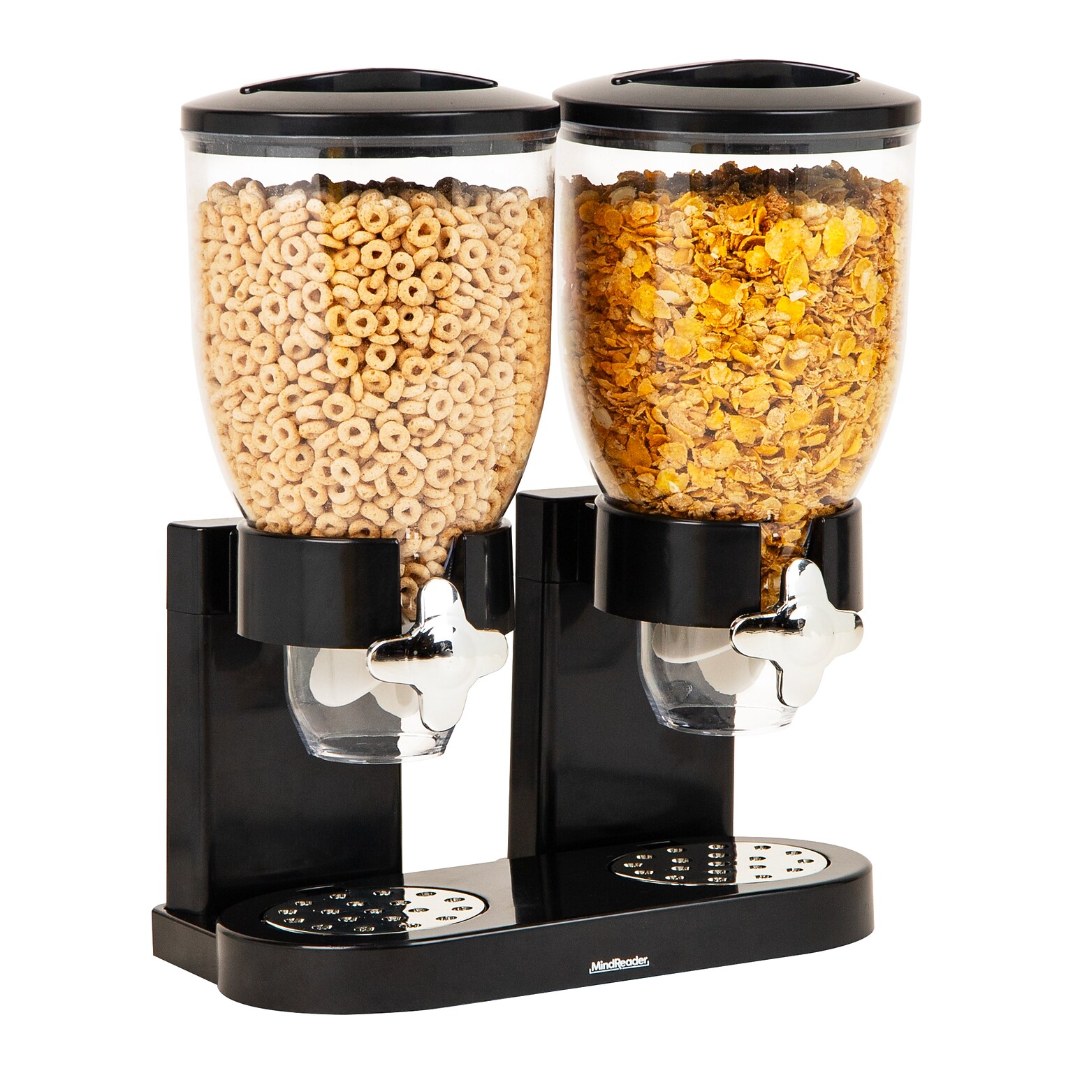 Mind Reader Food Storage Dispenser, Black (CEREALD2-BLK)