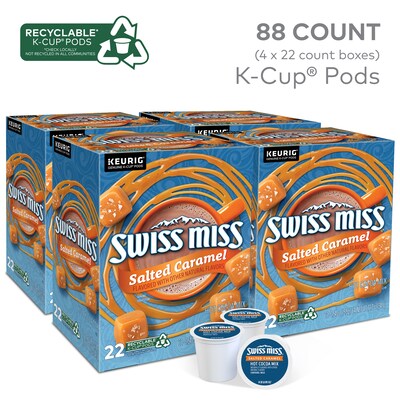 Swiss Miss Salted Caramel Hot Cocoa Mix, Keurig® K-Cup® Pods, 88/Carton (5000369264CT)