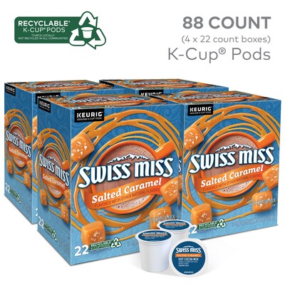 Swiss Miss Salted Caramel Hot Cocoa Mix, Keurig K-Cup Pod, 88/Carton (5000369264CT)