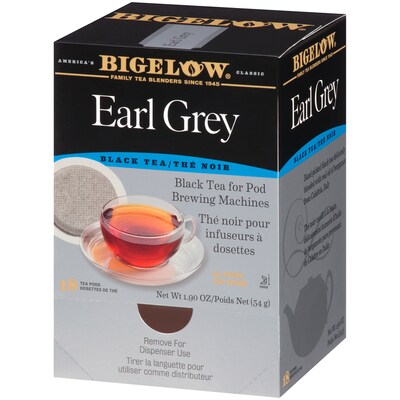 Bigelow Earl Grey Black Tea, Pods, 18/Box (RCB08906)