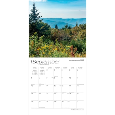 2027 BrownTrout Massachusetts Wild & Scenic 12" x 12" Monthly Wall Calendar (9798330714360)