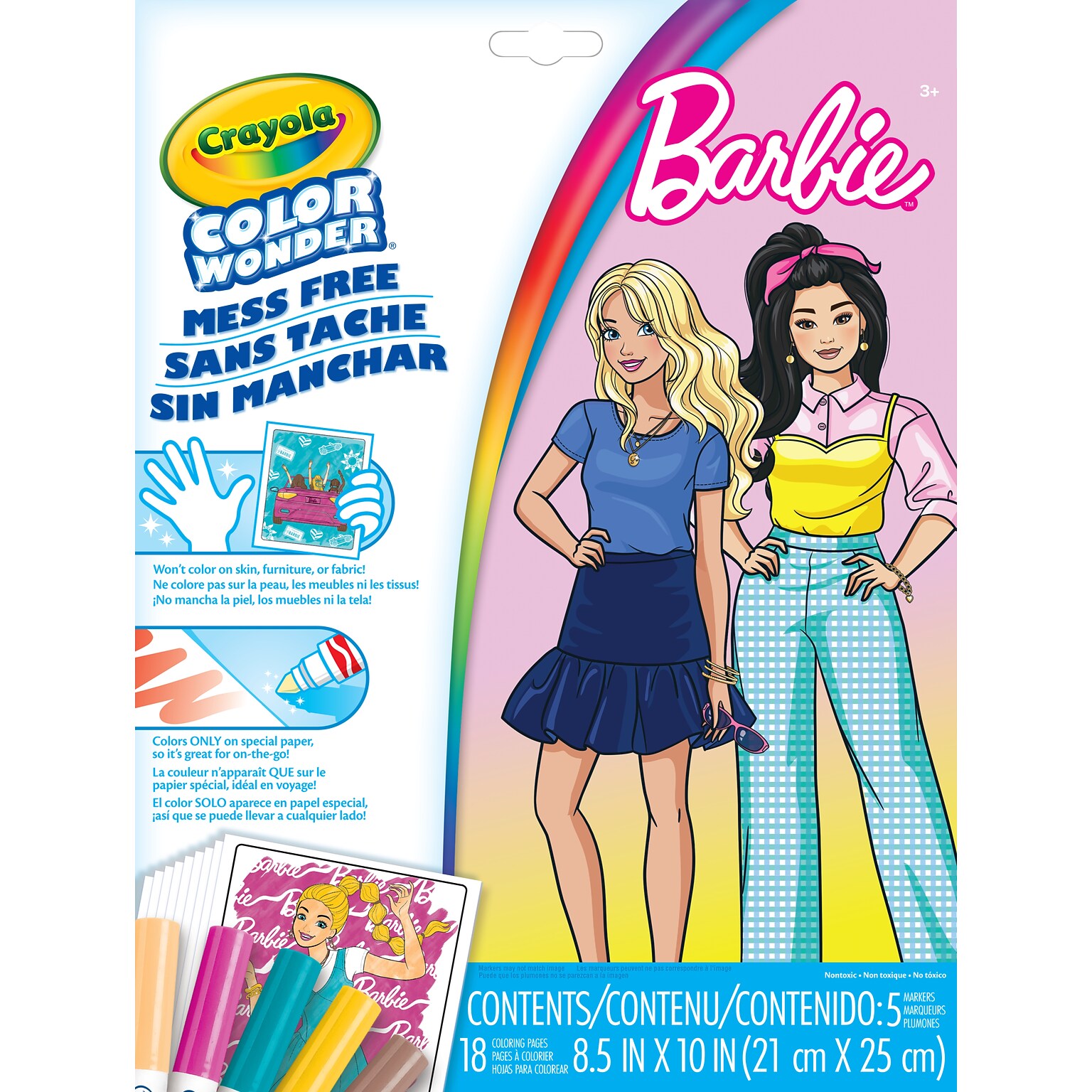 Crayola Barbie Color Wonder Coloring Book, 18 Pages (75-2859)