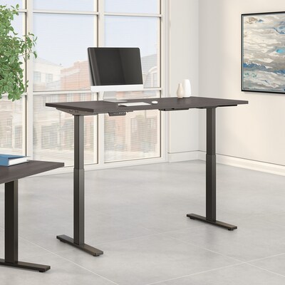 Bush Business Furniture Move 60 Series 60"W Electric Height Adjustable Standing Desk, Storm Gray (M6S6030SGBK)