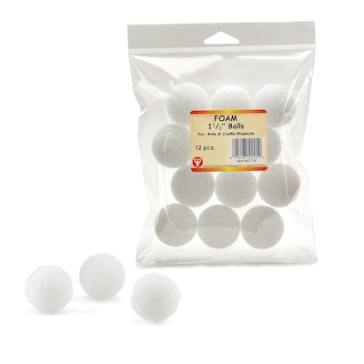 Hygloss Balls and Eggs, 1 1/2, 12/Pack, 2/Bd