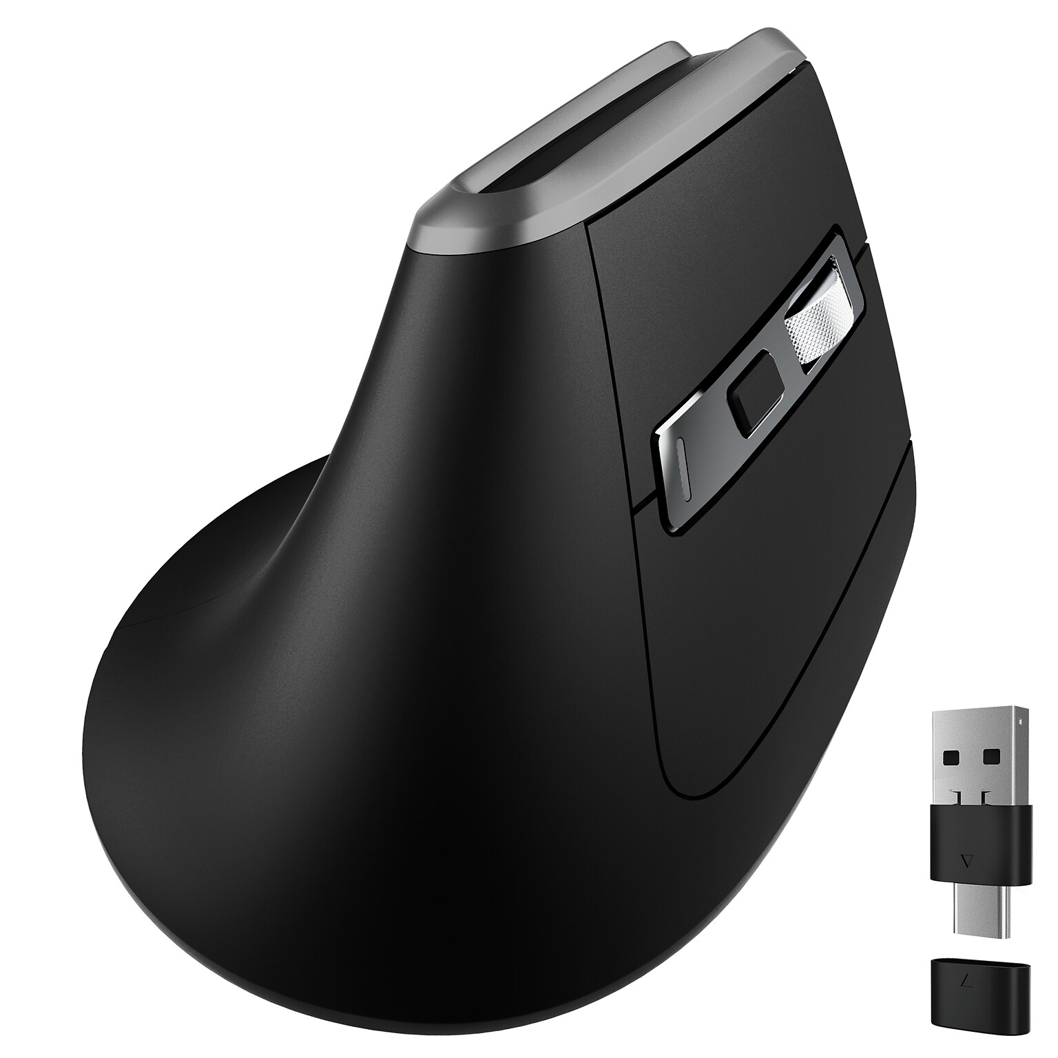 Delton S20 Wireless Ergonomic Optical Mouse, Black (DMS20-WB)