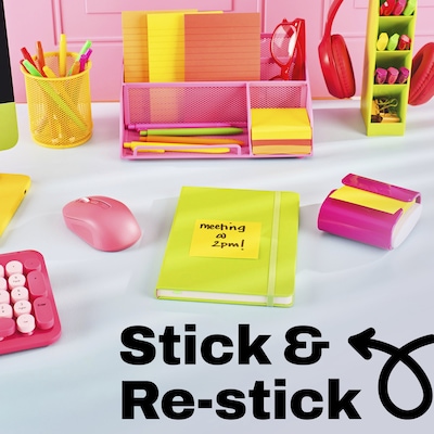 Post-it Pop-up Notes, 3" x 3", Sunburst Collection, 100 Sheets/Pad, 6 Pads/Pack (R330-SUN)