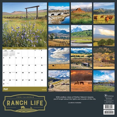 2026 TF Publishing Ranch Life 12" x 12" Monthly Wall Calendar (26-1042)