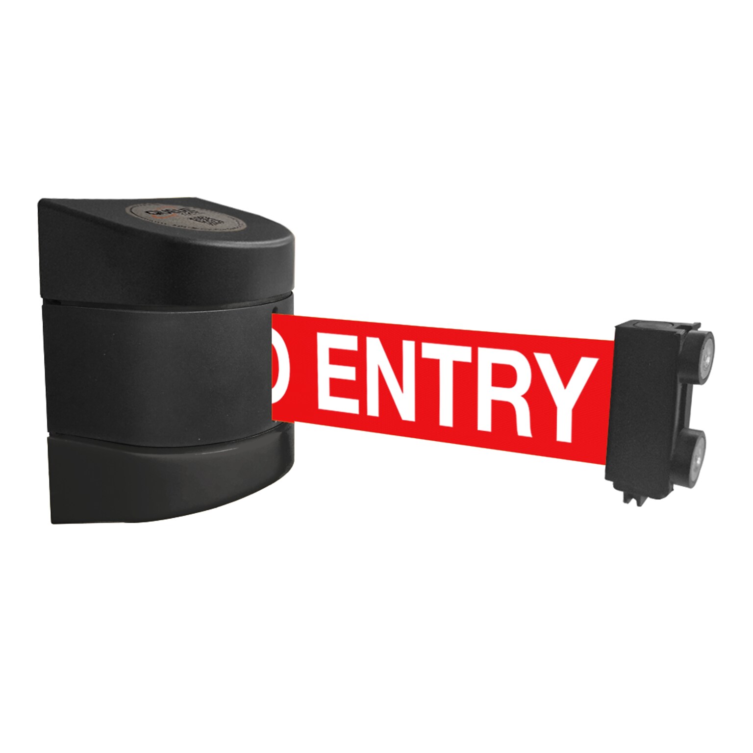 WallPro Magnetic 400 Wall-Mountable 15 Retractable Belt Barrier, NO ENTRY, Red/White (WPM400B-RWN15)