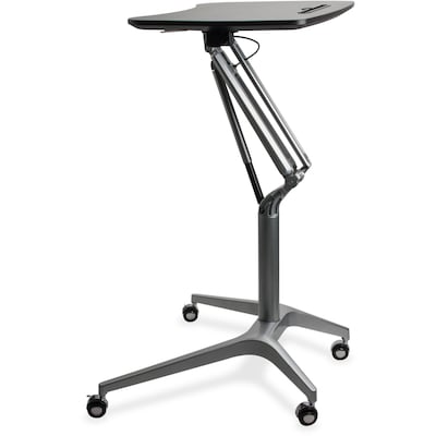 Lorell 28"W Manual Adjustable Standing Desk, Black (LLR84838)
