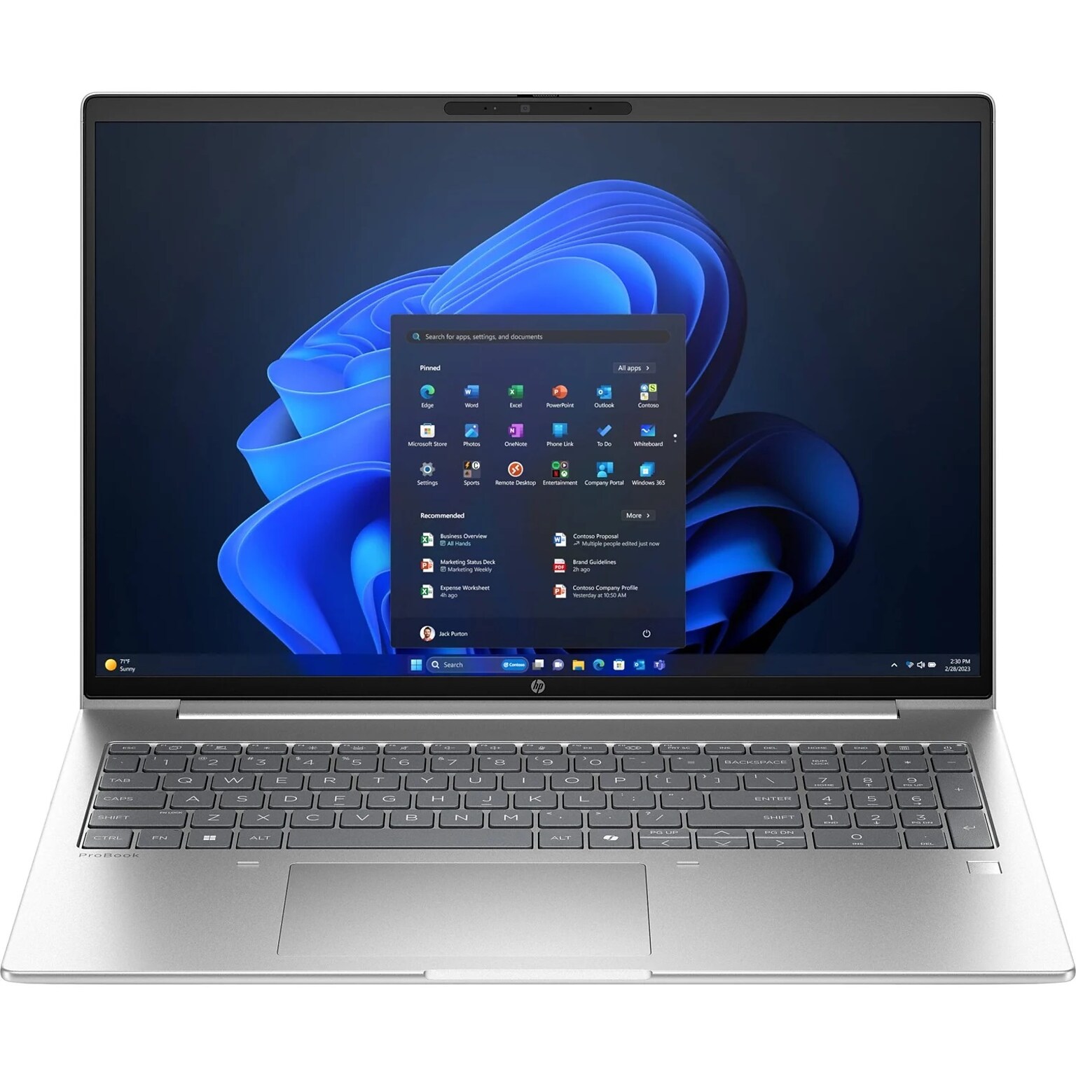 HP ProBook 4 G1a 16 Laptop, AMD Ryzen 7 250, 16GB RAM, 512GB SSD, Windows 11 Pro (BM2E3UT#ABA)