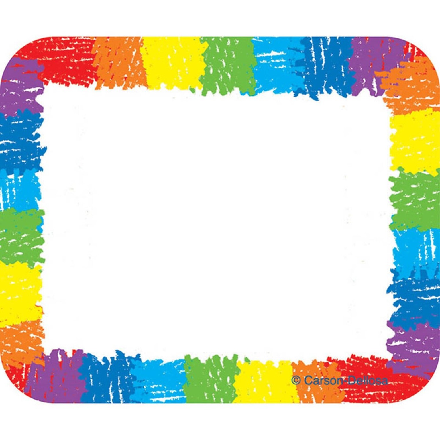 Assorted Publishers Self-adhesive School Name Tags, Rainbow (9476)