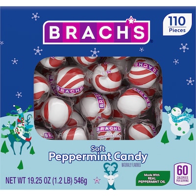 Brachs Soft Peppermint Candy, 110 ct, 19.25 OZ