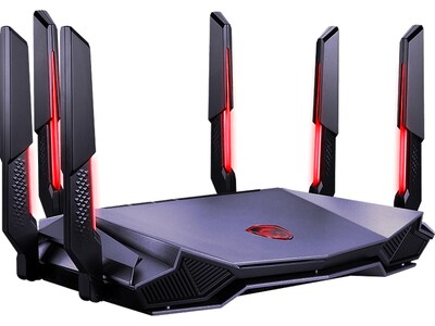 MSI RadiX AXE6600 AX6600 Tri Band MU-MIMO WiFi 6E Gaming Router, Black/Red (RADIXAXE6600)