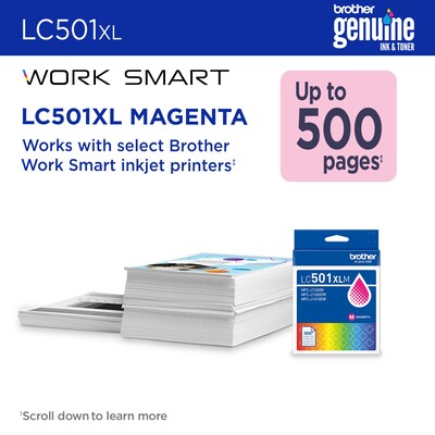Brother LC501XL Magenta High Yield Ink Cartridge (LC501XLMS)