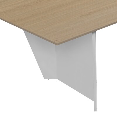 Regency Array 96" W Conference Table w/ Power Data Grommet, Noble Oak/White (ACT9648NOWH)