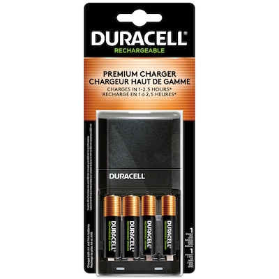 Duracell AAA/AA NiMH, rechargeable, Battery with Charger (CEF27)