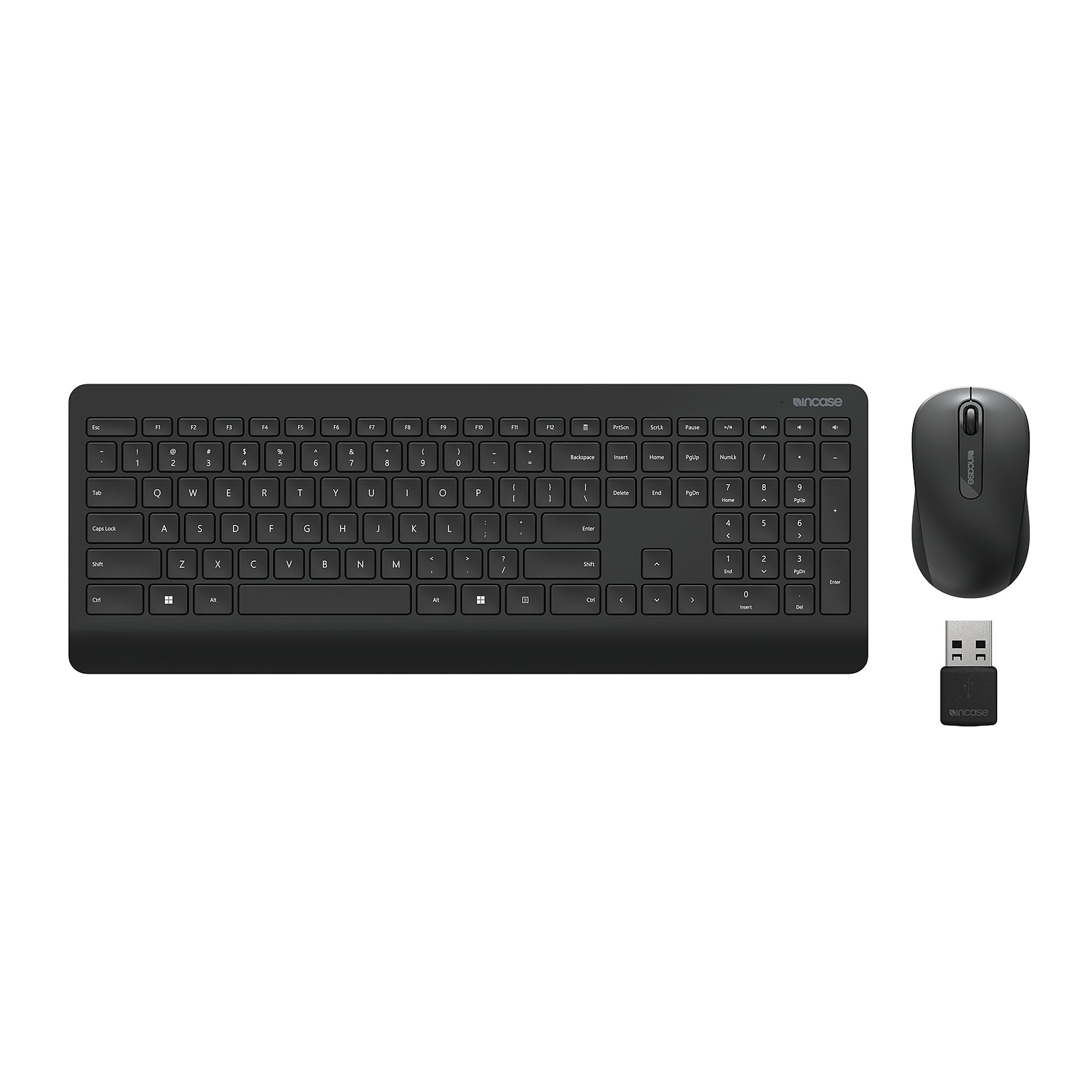 Incase Wireless Desktop 900 Designed by Microsoft Keyboard and Optical Mouse Combo, Black (PT3-00001)