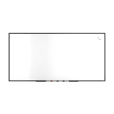 TRU RED™ Magnetic Steel Dry Erase Board, Black Frame, 8 x 4 (TR61183)