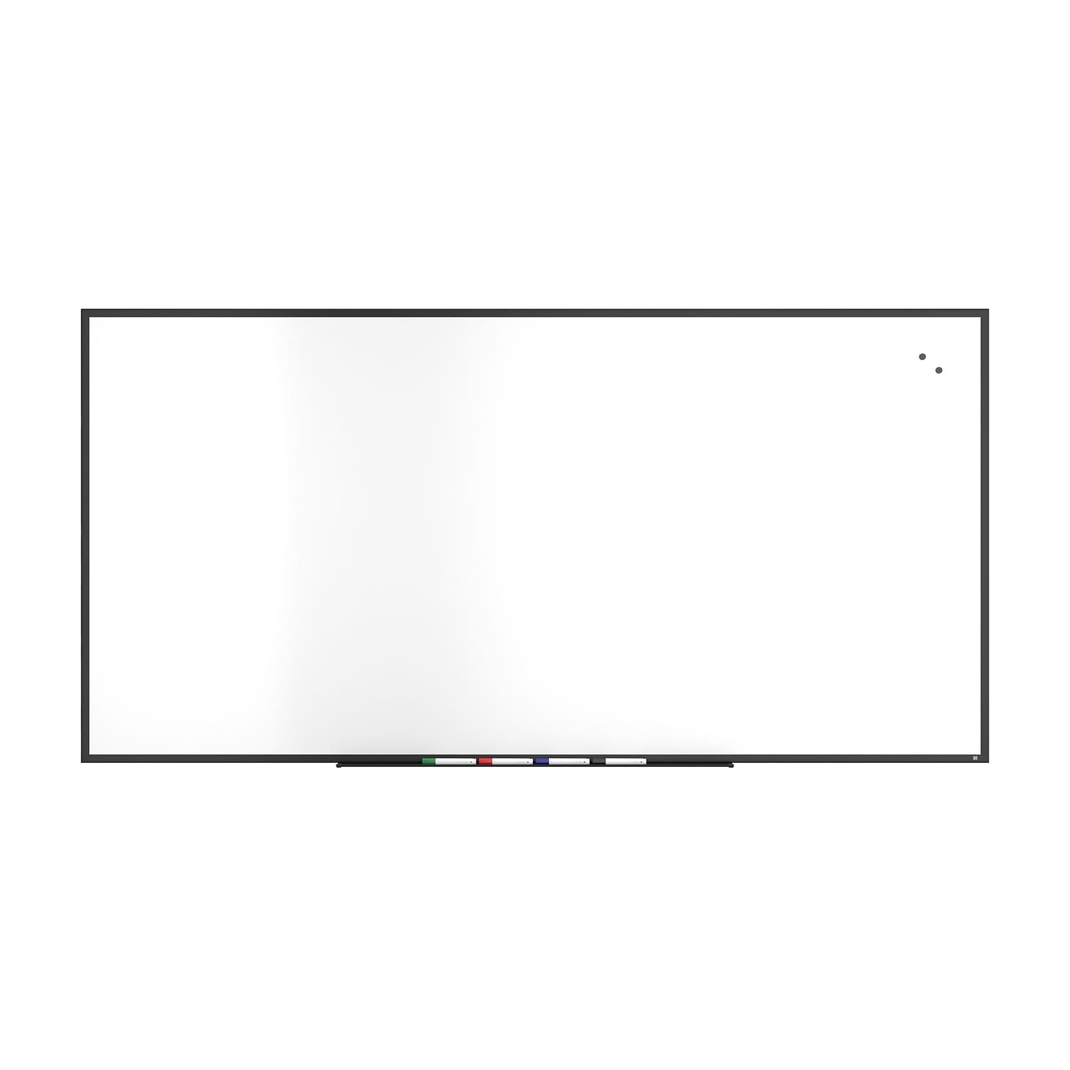 TRU RED™ Magnetic Steel Dry Erase Board, Black Frame, 8 x 4 (TR61183)