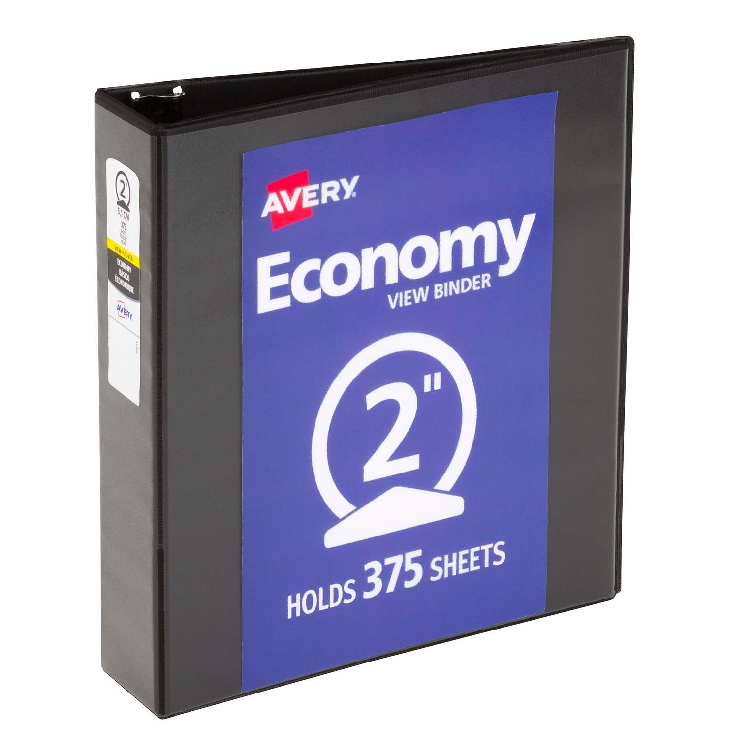 Avery 2 3-Ring View Binders, Black (5730)