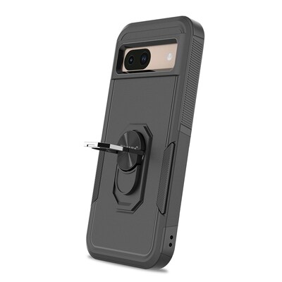SaharaCase Raider Series Rugged Case for Google Pixel 8a, Shock Absorbing, Scorpion Black (CP00571)