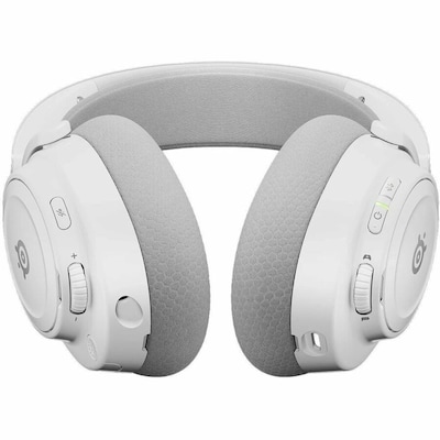 SteelSeries Arctis Nova 7 Gen 2 Wireless Noise-Canceling Bluetooth Stereo Gaming On-ear Headset, USB Type-C, White (61759)