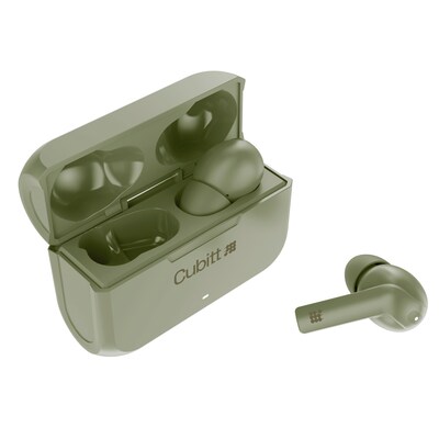 Cubitt Gen 2 Wireless Active Noise Canceling Earbuds, Bluetooth, Green (CTEG2-3)