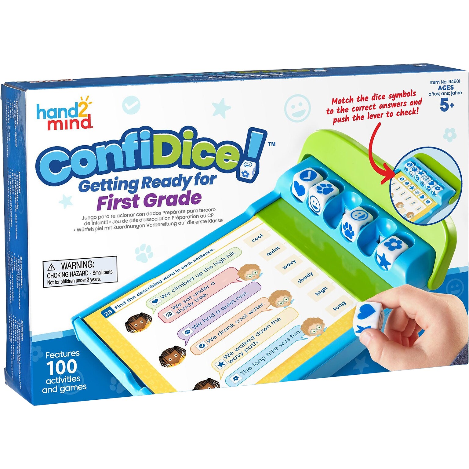 hand2mind ConfiDice! Getting Ready for First Grade Skill Practice Game (94501)