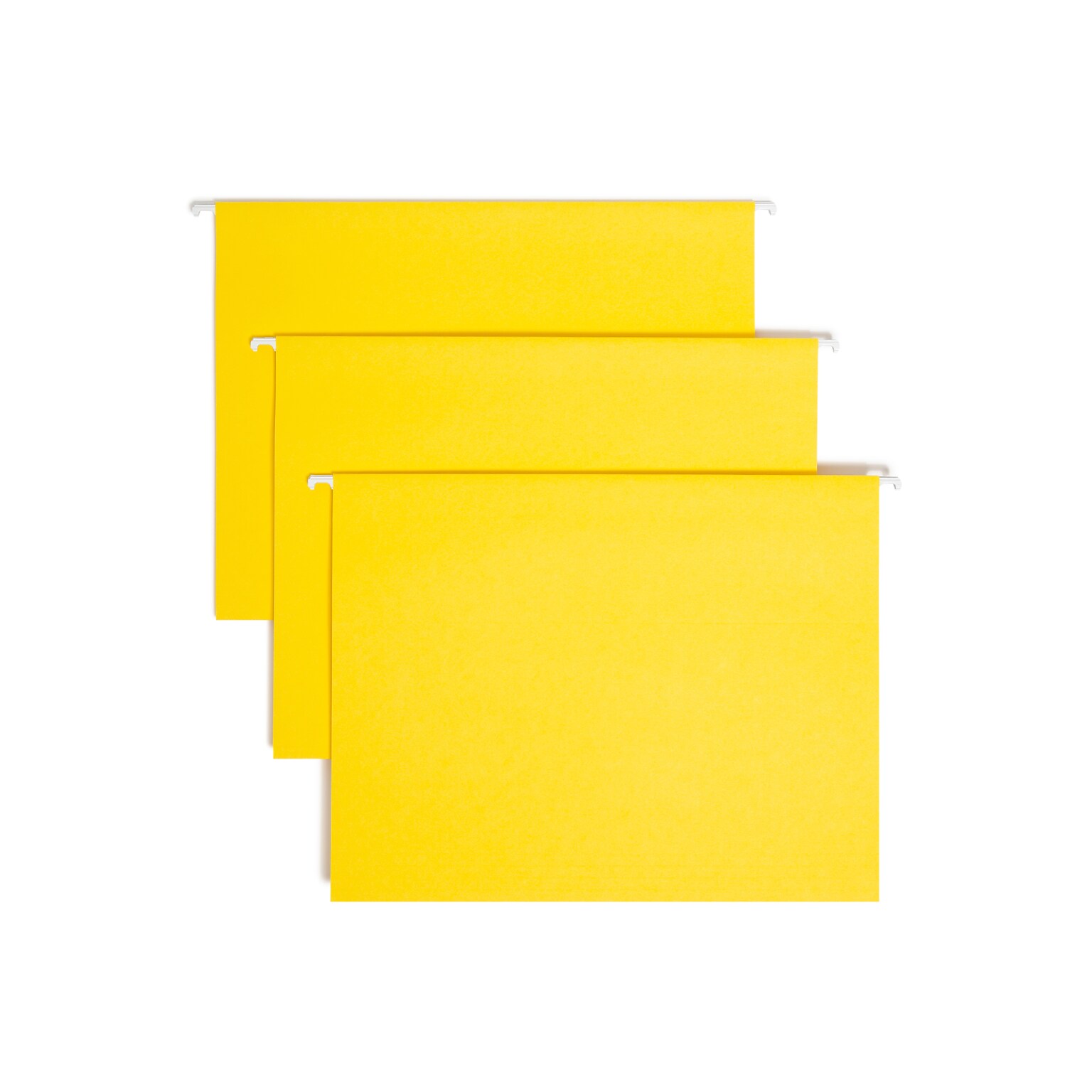 Smead Adjustable Tab Recycled Hanging File Folder, 5-Tab, Letter Size, Yellow, 25/Box (64069)