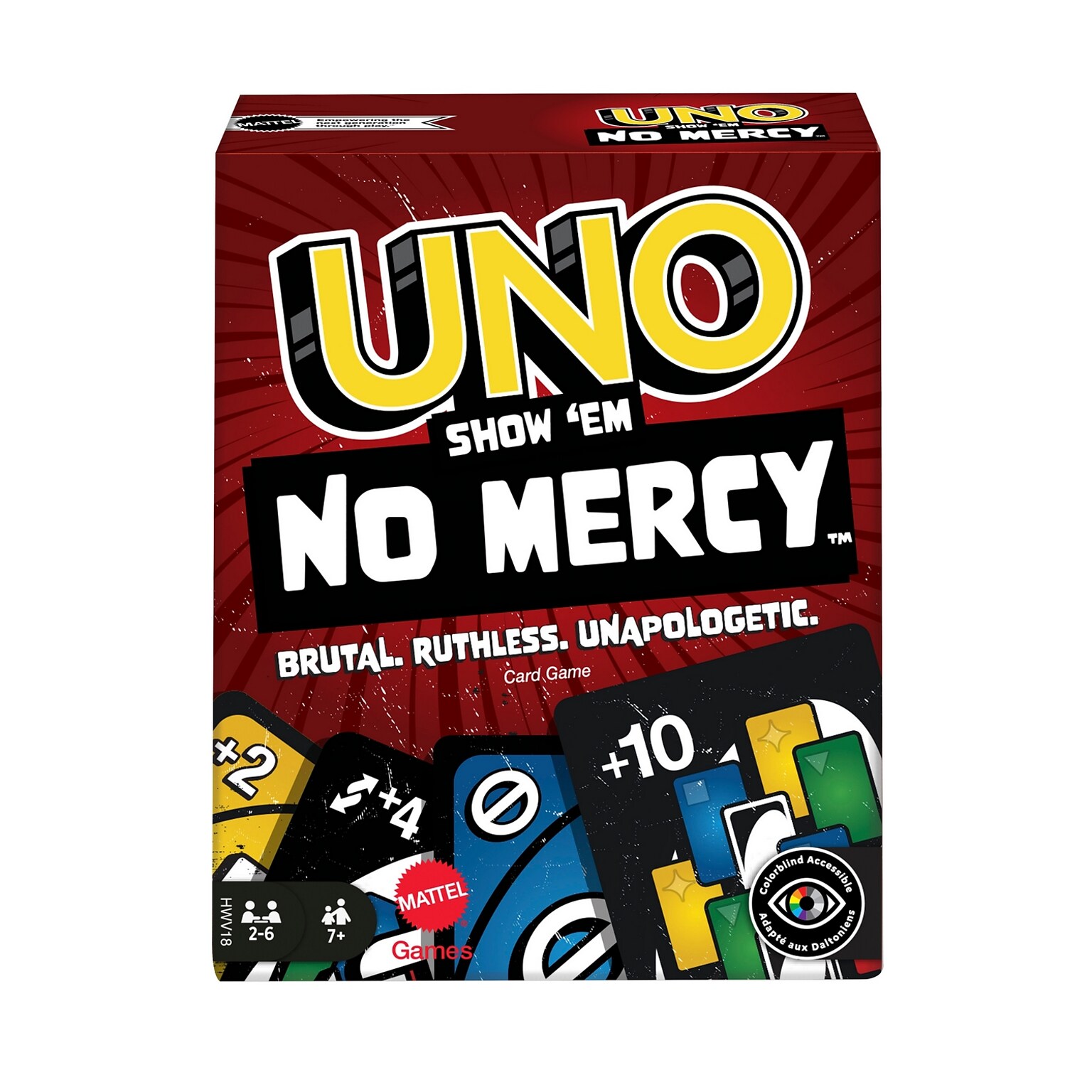Mattel UNO Show em No Mercy Card Game (HWV18)
