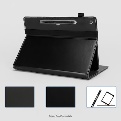 SaharaCase Indy 12" Hand Strap Folio Case for Microsoft Surface Pro, Scorpion Black (TB00480)