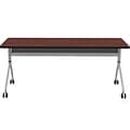 Safco Rumba Training Room Table, 24 x 72, Biltmore Cherry (RBA7224FLSLBMCH)