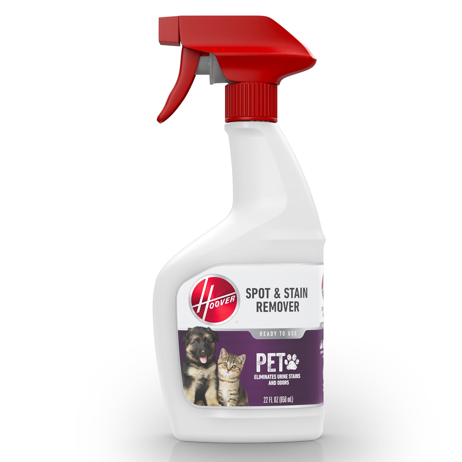 Hoover Spot & Stain Eliminator Trigger Spray, Liquid, Clean Scent, 22 oz. (AH31681)