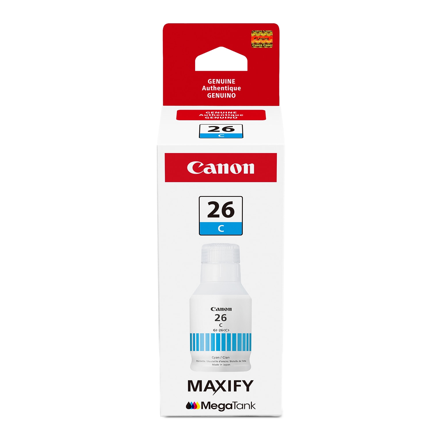 Canon GI-26 Cyan High Yield Ink Cartridge Refill (4421C001)