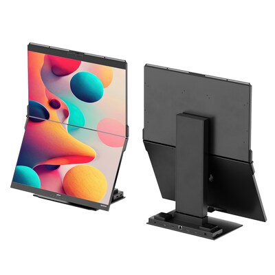 Mobile Pixels Geminos X 24 75Hz Dual-Screen Stacked LCD Monitor, Black (MPX1161001P02)