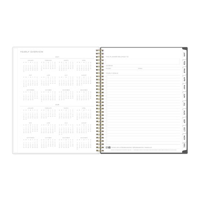2027 Blue Sky Kelly Ventura Midnight Garden 8.5" x 11" Calendar Year Weekly & Monthly Standard Planner, Plastic Cover