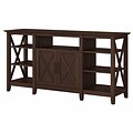 Bush Furniture Key West Manufactured Wood Console TV Stand, Screens up to 65, Bing Cherry (KWV160BC