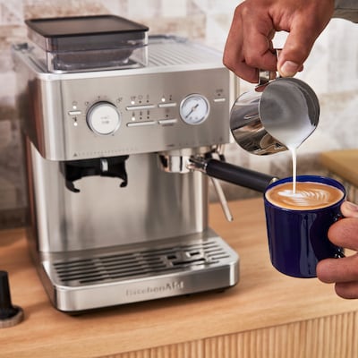 KitchenAid Pump/Automatic Espresso Machine, Stainless Steel (KES6551SX)