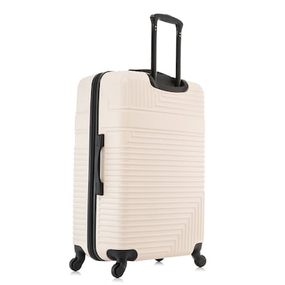 InUSA Resilience 29.52" Hardside Suitcase, 4-Wheeled Spinner, TSA Checkpoint Friendly, Sand (IURES00L-SAN)