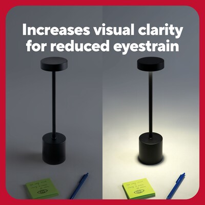 TRU RED™ LED Desk Lamp, 13.5", Black Metal, 8/Pack (TR61984-8PK)