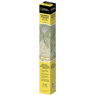 National Geographic Continental Divide Trail Map, In Gift Box, 18 x 48 (NGMRE01021204X)