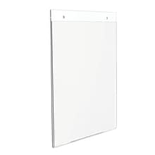 Staples® Verical Wall Sign Holder, 8.5 x 11, Clear Plastic (ZS93045A)
