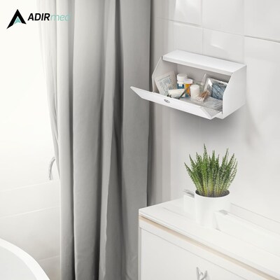 Viva Comfort Steel Secure Surface-Mount Medicine Medical Cabinet, 0.2 cu. ft., White, (ADI999-05-WHI-MK)