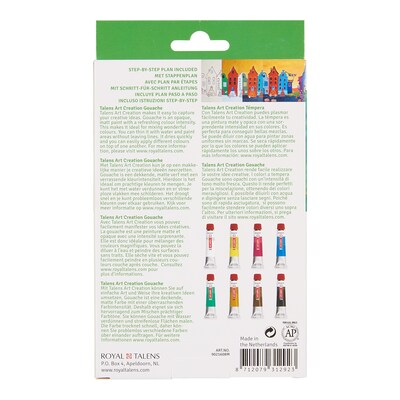 Talens Art Creation Gouache Paint, Assorted Colors, 12mL, 8/Set, 2 Sets/Bundle (TLN9021608M-2)