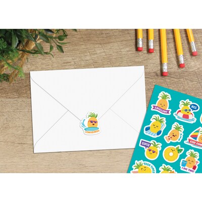 Teacher Created Resources Pineapple Smelly Stickers, Multicolored, 120/Pack, 6/Packs/Bundle (TCR9445-6)