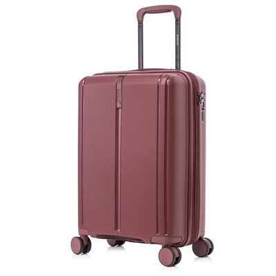 DUKAP Airley 21.85 Hardside Suitcase, 4-Wheeled Spinner, TSA Checkpoint Friendly, Wine (DKAIR00S-WIN)