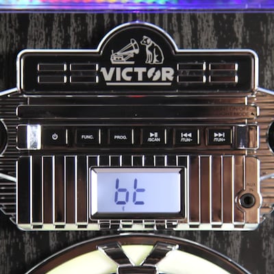 Victor Wilshire Desktop Bluetooth Jukebox Speaker, Multicolored (VDTJ-1450-BK)