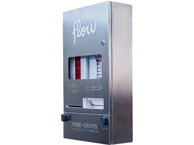 Aunt Flow Model R Stainless Steel Pad/Tampon Dispenser, Silver (AF-DISP-REC-1)